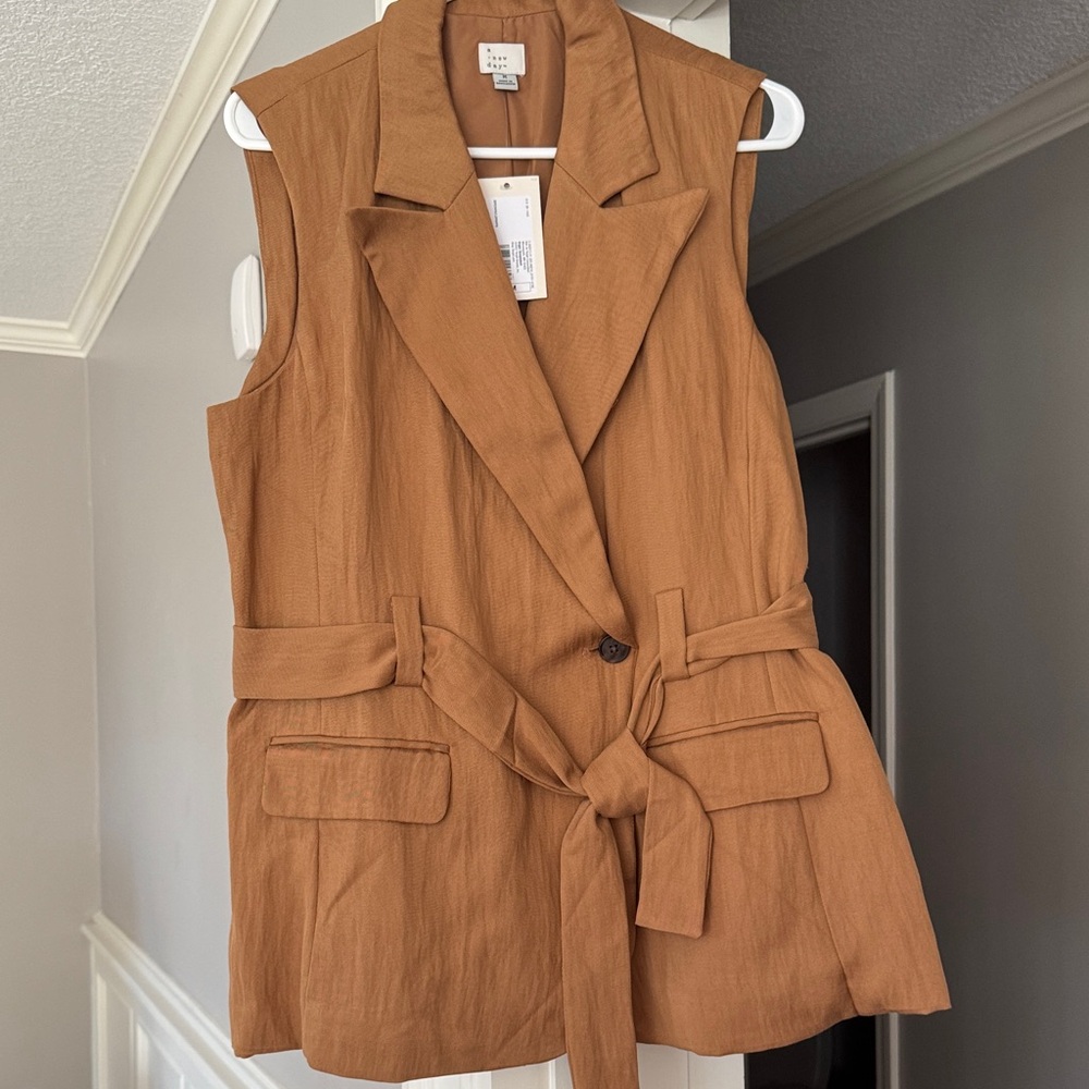 a new day Tan Sleeveless Vest